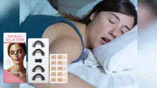 Nasal dilator set promo graphic with kit elements and overlay text